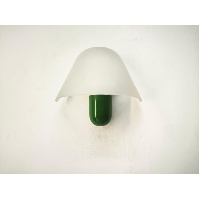 1980s Green Wall Light from VeArt, 1980s For Sale - Image 5 of 10