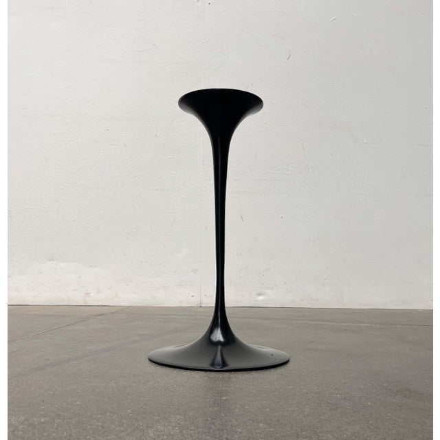 Mid-Century Modern Space Age Black Tulip Side Table Base by Eero Saarinen for Knoll International, 1960s For Sale - Image 12 of 18