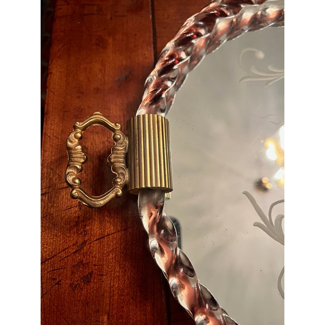Transparent 1940s Venetian Murano Style Dresser Tray For Sale - Image 8 of 8