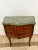 1900s Antique French Small Bombe Commode with Green Marble Brass Ormolu For Sale - Image 4 of 11
