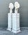 Vintage Cast Concrete Relief Pedestals - A Pair For Sale In West Palm - Image 6 of 12