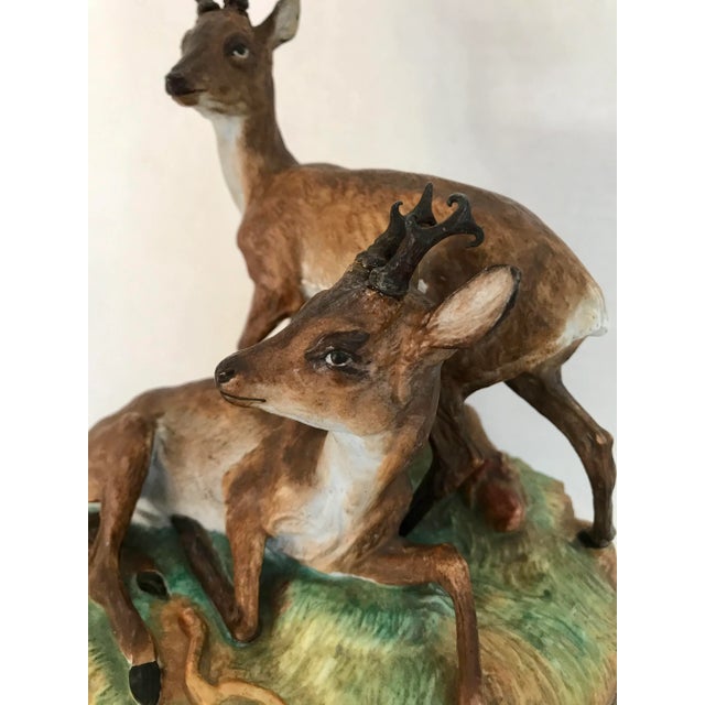 Figurative Antique Bavarian Bisque Deer Lidded Dish For Sale - Image 3 of 13