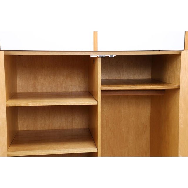 Vintage Wardrobe in Birch from Hellerau, 1960s For Sale - Image 9 of 17