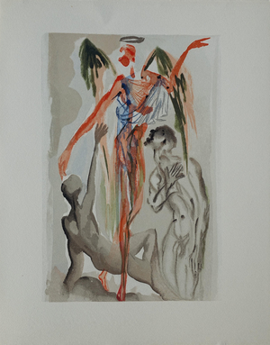 Salvador Dali, Le paradis terrestre, Nude, Etching