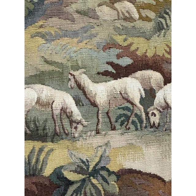 Mid-Century Modern French Handwoven Aubusson Tapestry, 1920s For Sale - Image 10 of 18