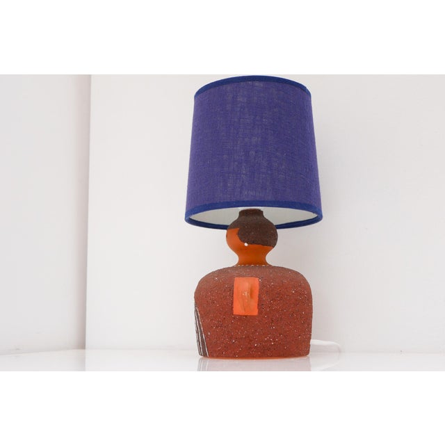 Ceramic Scandinavian Pottery Table Lamp by Thomas Hellström for Nittsjö, 1970s For Sale - Image 7 of 13