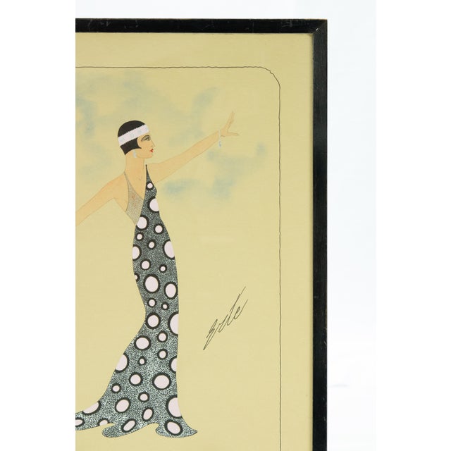 Gray Early 20th Century Erte' Grey and White Polka Dots For Sale - Image 8 of 13