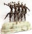 Large Art Deco sculpture of five Chiparus style dancer with marble base. Product handcrafted in the USA with the highest...