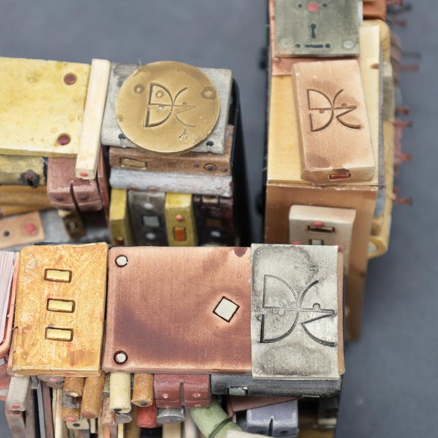 Guy Deltour, Wall Sculptures, 2000s, Mixed Media, Set of 4 For Sale - Image 9 of 11