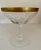 Art Deco Champagne Coupes Checkered Gold - Set of 4 For Sale - Image 4 of 4