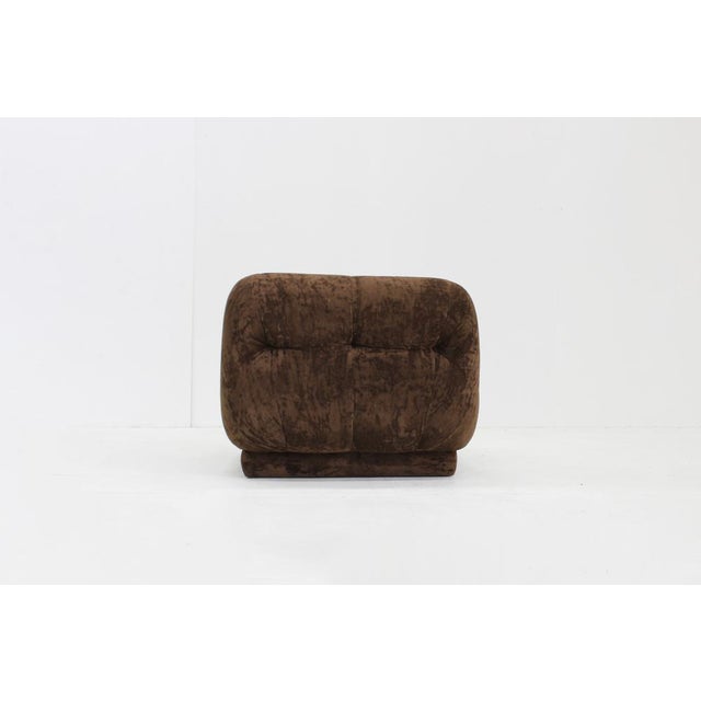 Vintage Italian Brown Armchair, 1970s For Sale - Image 6 of 8