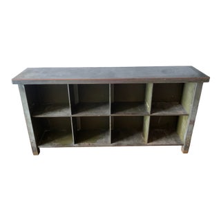 1940s Industrial Army Issue Metal Shelves (Set of 2) For Sale