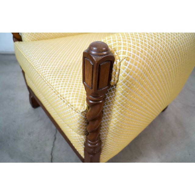 1930’s Antique Spanish Revival Barley Twist Lounge Chair For Sale - Image 11 of 12