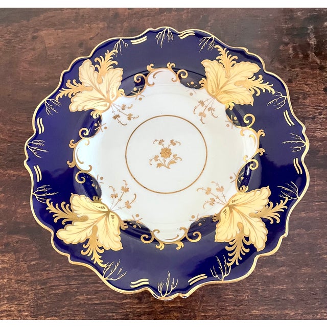 Mid 20th Century Mid 20th Century Echt Weimar Kobalt "Jutta" Porcelain Salad/Luncheon Plates - A Pair For Sale - Image 5 of 15