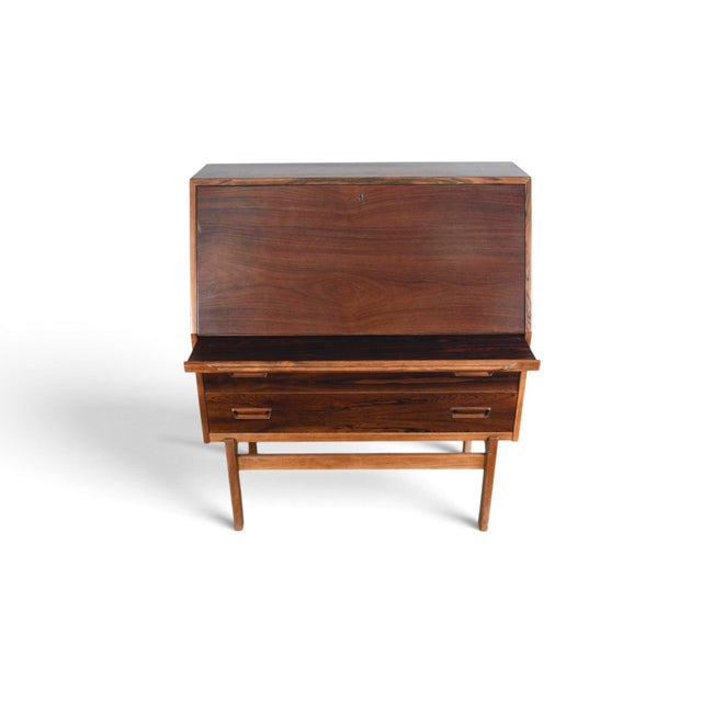 Mid-Century Modern Mid 20th Century Model 68 Rosewood Secretary Desk by Arne Wahl Iversen For Sale - Image 3 of 14