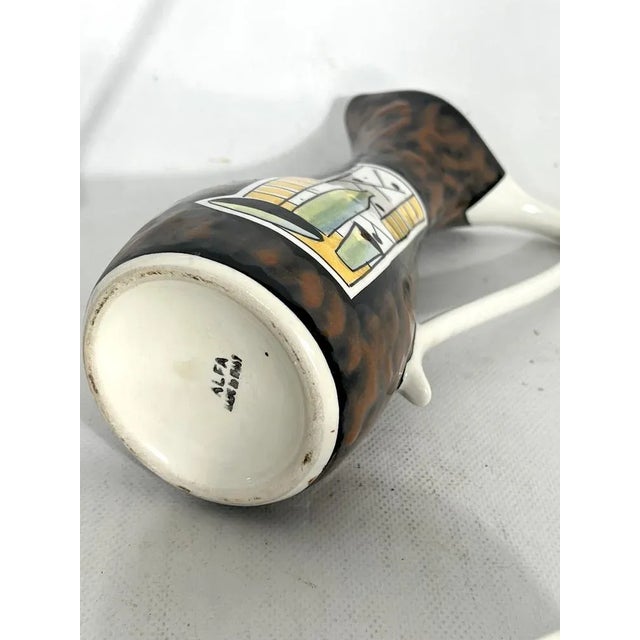 Mid-Century Modern Mid-Century Ceramic Teapot Set by Alfa Ceramiche, Italy, 1950s, Set of 8 For Sale - Image 3 of 14