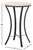 Contemporary Saxony Travertine Side Table in Beige / Black For Sale - Image 3 of 8