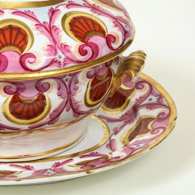 Pink An English Partial Dinner Service, Probably Coalport For Sale - Image 8 of 13