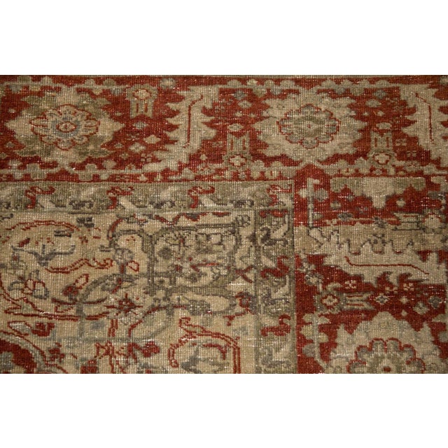 Vintage Distressed Ahar Carpet - 7'9" x 10'2" For Sale - Image 12 of 13