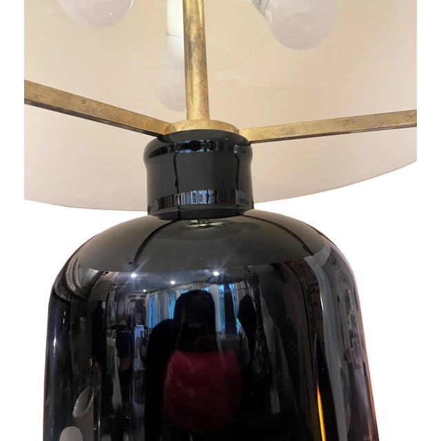 1970s Exclusive Pair of 1970's Italian Murano Glass Lamps, Made for a Swiss Ski Resort For Sale - Image 5 of 7