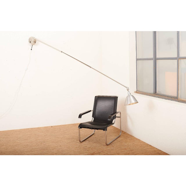 Adjustable Telescopic Wall or Ceiling Lamp in Painted & Chromed Metal by Johan Petter Johansson for Triplex Fabriken For Sale - Image 11 of 17