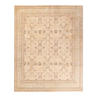 Mogul, One-of-a-Kind Hand-Knotted Area Rug in Beige, 8' 1" x 10' 1" For Sale