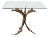 Contemporary Bronze Antler Dining Table Base with Brown Patina For Sale