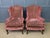 Upholstered Wing Lounge Chairs, 1920, Set of 2 For Sale - Image 3 of 17