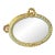 French Louis XVI Oval Floral Wall Art With Hand-Gilded Gold Leaf Frame – 39.4" X 47.2" For Sale