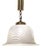 Vintage Ceiling Lamp with Frosted Glass Shade on Brass Mounting, 1970s For Sale