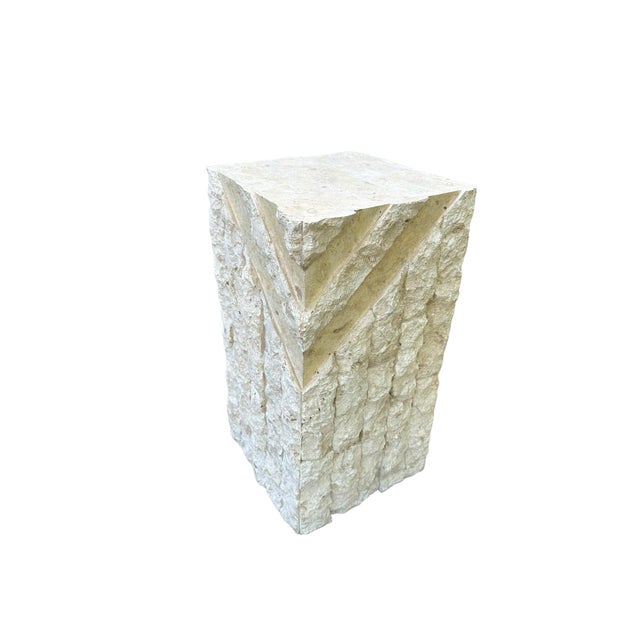 Late 20th Century Modernist Tesselated Stone Table Set of 3 For Sale - Image 5 of 12