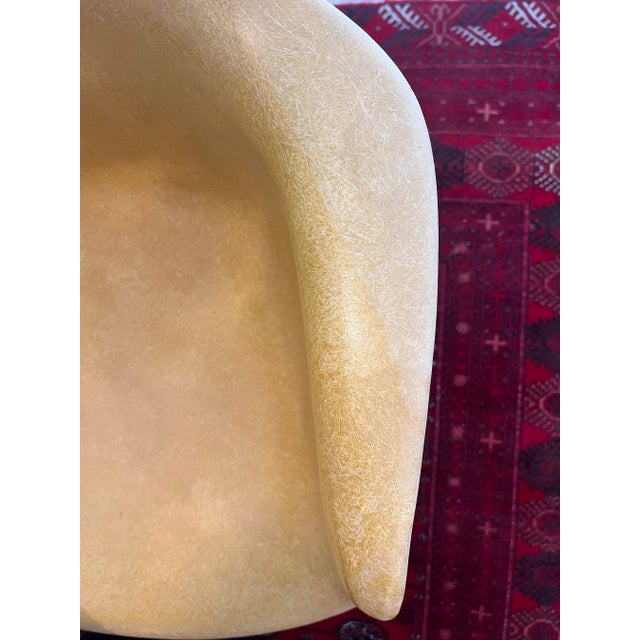 Plastic A Pair of Eames for Herman Miller Mid Century Lemon Yellow Fiberglass Shell Chair MCM For Sale - Image 7 of 18