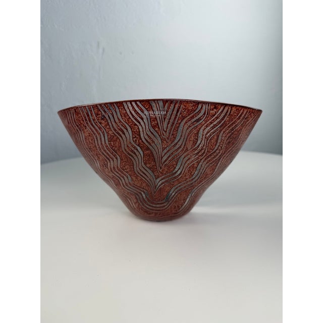 Vintage Art Glass Bowl by Kosta Boda, Sweden, 1990s For Sale - Image 12 of 13