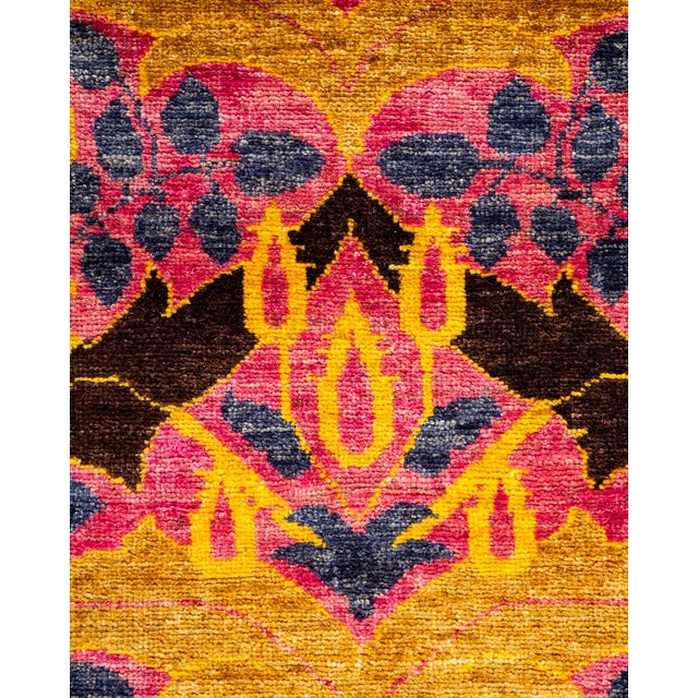 Traditional Arts & Crafts, One-of-a-Kind Hand-Knotted Runner Rug - Multi, 2' 7" x 10' 2" For Sale - Image 3 of 8