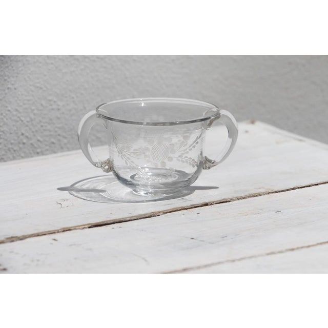 18th Century Antique Hand-Blown Glass Small Cup For Sale - Image 9 of 13