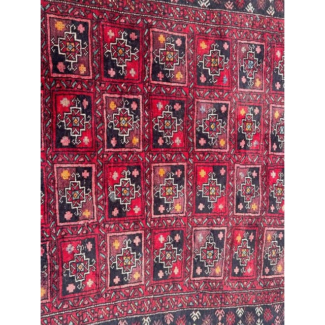 Mid-Century Turkmen Baluch Rug, 1950s For Sale - Image 11 of 18