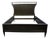 Caracole Classic Charcoal Anegre Transitional Contemporary Style Queen Size Bed 016-107 For Sale