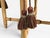 Regency, Four Dining Chairs, Painted Wood, Straw, Fabric, Usa, 1940s For Sale - Image 12 of 15