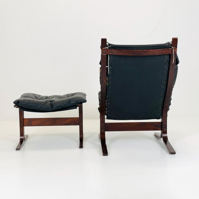 Set of Mid-Century Siesta Lounge Chair and Ottoman by Ingmar Relling for Westnofa, Norway, 1960s For Sale - Image 5 of 11