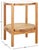 Modern Karyna Rattan & Glass Accent Table With Shelf in Clear / Natural For Sale - Image 3 of 8