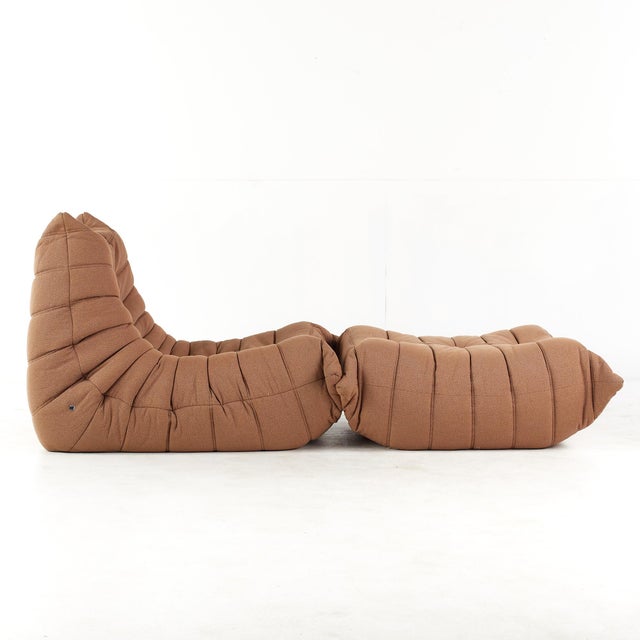 Ligne Roset Michel Ducaroy for Ligne Roset Mid Century Togo Lounge Chair With Ottoman For Sale - Image 4 of 12