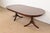 Henkel Harris Georgian Banded Mahogany Double Pedestal Extension Dining Table, Newly Refinished For Sale - Image 15 of 15