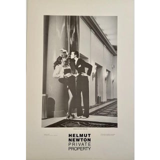 1985 Helmut Newton Private Property Gallery Exhibition Poster For Sale
