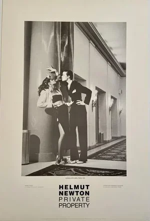 1985 Helmut Newton Private Property Gallery Exhibition Poster