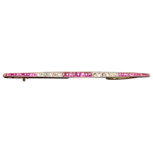 Art Nouveau Stick Brooch Gold, 1890s