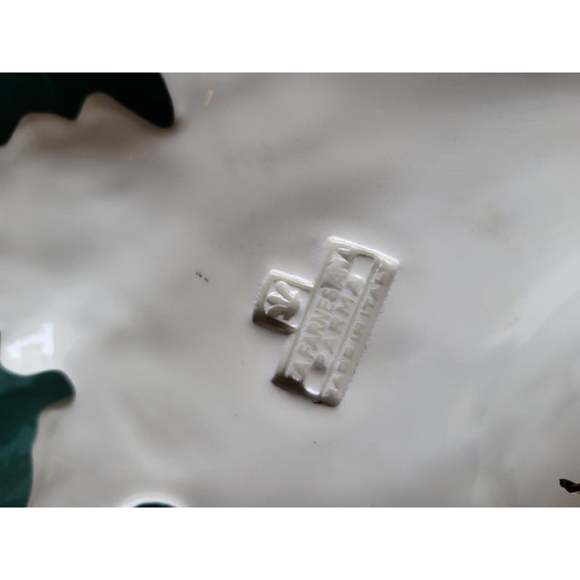 Majolica Ceramic Mirror by Carlo Corvi for La Farnesiana Parma, Italy, 1950 For Sale - Image 10 of 18