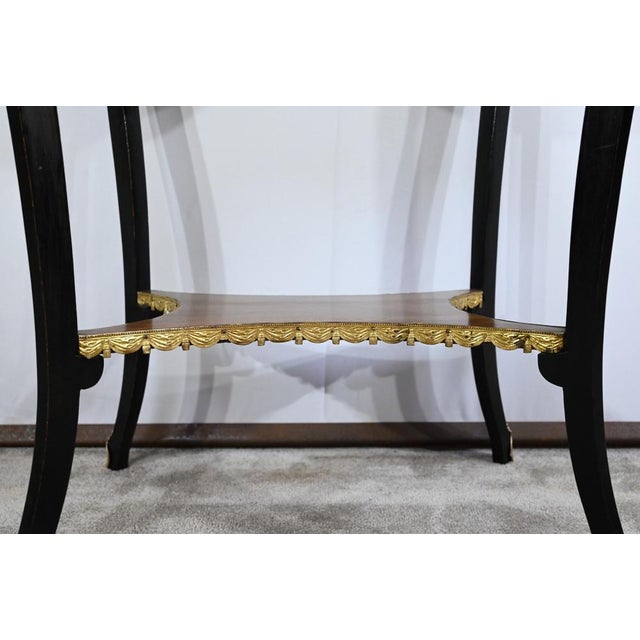 Small Mahogany and Blackened Wooden Table For Sale - Image 15 of 18