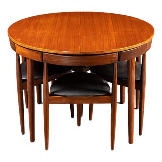 Vintage Hans Olsen "Roundette" Dining Suite With 7 Chairs by Frem Røjle For Sale
