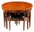 Vintage Hans Olsen "Roundette" Dining Suite With 7 Chairs by Frem Røjle For Sale