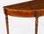 Vintage English Burr Walnut Parquetry Console Table, 1950s For Sale - Image 10 of 12
